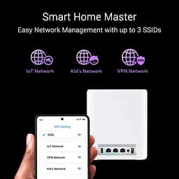 MESH-система ASUS Wi-Fi Mesh система ZenWiFi BT10 2pk White (90IG08Y0-MO3C40) - мініатюра 14