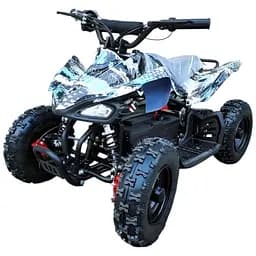 Электромобиль детский Corso Квадроцикл RS-244603 на аккумуляторе белый с принтом