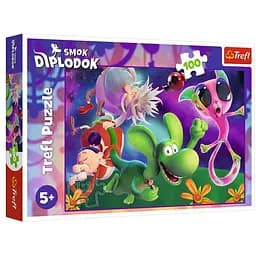 Пазл Trefl Дракон і друзі Диплодочок та чарівні світи 100 ел. (16486)