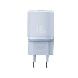 Мережевий зарядний пристрій XO L157(EU) QC3.0 18W charger with TYPE-C cable (NB103) Синій - мініатюра 5