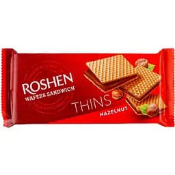 Вафли Roshen Wafers Sandwich Thins Hazelnut 55 г (914649)