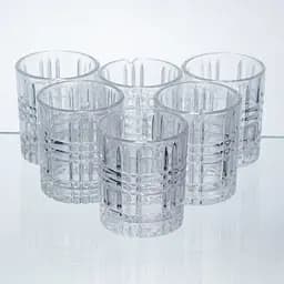 Набір чарок для міцних напоїв Yiwu Crystal Shots 6 штук по 75 мл склянки для напоїв з товстими стінками HP-17-35