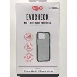 Оригінальний протиударний чохол Tech21 для iPhone 12 Mini / 13 Mini Evo Check Black T21-8880 - мініатюра 10