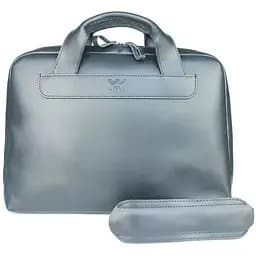 Шкіряна ділова сумка Attache Briefcase синій