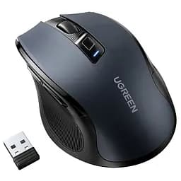 Мишка UGREEN 2.4GHz MU006, бездротова, Bluetooth, 4000dpi., 4кн.,Silence Design, Сіра - мініатюра 2