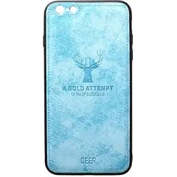 Чохол-накладка Toto Deer Shell With Leather Effect Case Apple iPhone 6/6s Blue