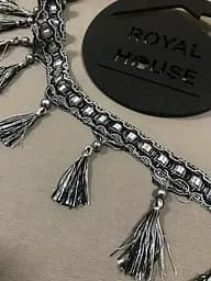 Бахрома черно-серая