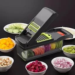Багатофункціональна овочерізка з контейнером 14 в 1 — Veggie Slicer - мініатюра 6