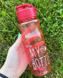 Бутылка для воды и напитков My Bottle 600 мл дорожная пластиковая Красная