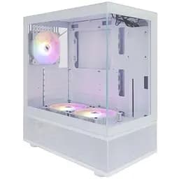 Корпус 1stPlayer Mi7-A-WH-2F7R-W-1F7-W, білий, без БЖ, Midi Tower, ATX / Micro ATX / Mini ITX, 1xUSB 3.0 / 1xUSB 2.0, макс. CPU -