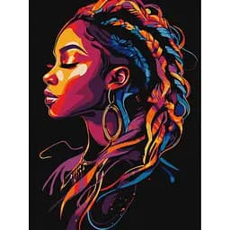 Картина за номерами "Яскраві коси" KHO8494, 30х40 см