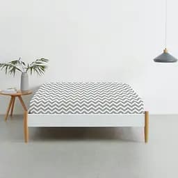 Набір простирадл на резинці Cosas BEIGE/GREY ZIGZAG 160х200х20 см (Set_Beige_ZigGrey_160x200_2) - мініатюра 2