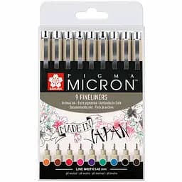 Набір лайнерів Pigma Micron 9 кольорів Sakura