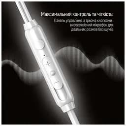 Навушники ColorWay 3.5 mm Wired Earphone UrbanBeat White (CW-WD03WT) - мініатюра 4