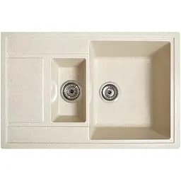 Гранітна кухонна мийка Romzha Jorum 78D Avena (501) з 1.5 чашами