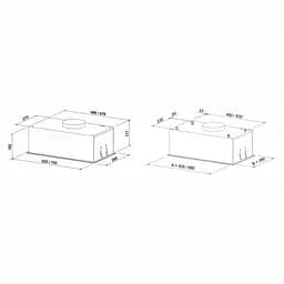 Витяжка ELEYUS GEMINI 700LED 52 BL - мініатюра 14