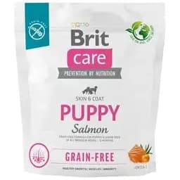 Сухой корм Brit Care Dog Grain-free Puppy для щенков, беззерновой с лососем, 1 кг