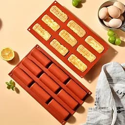 Силіконова форма для глазурованих сирків, батончиків, цукерок та льоду, Kitchen Master Коричневий 87343