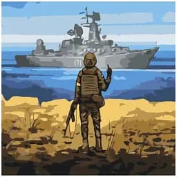 Картина за номерами Brushme Напрямок для корабля ©Boris Groh 50x50 см