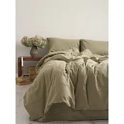 Комплект постільної білизни Limasso Standart Akdeniz Yesili Євро Різнокольоровий 000230271