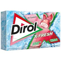 Гумка жувальна Dirol X-Fresh Свіжість кавуна, 18 г (696313)