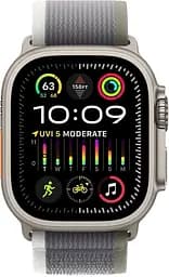 Смарт-годинник Apple Watch Ultra 2 GPS + Cellular 49mm Titanium Case with Green/Gray Trail Loop - M/L (MRF43) - мініатюра 2
