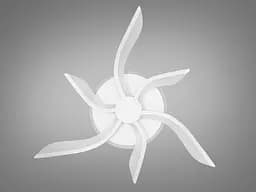 Люстра стельова LED Diasha 2480/3+3WH, 55W, 3200K-6500K, білий метал, сучасний стиль для дому - мініатюра 4