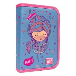Школьный пенал твердый Yes одинарный с клапаном HP-03 Girls style