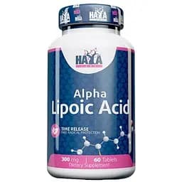 Альфа-ліпоєва Haya Labs Sustained Release Alpha Lipoic Acid 300 мг 60 таблеток (820432)