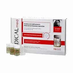 Комплекс в ампулах проти випадання волосся для жінок Farmona Radical Med, 75 мл (15 ампул по 5 мл) (5902082210108)