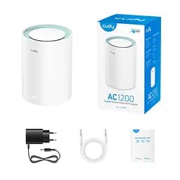 Маршрутизатор WiFi Mesh-система WiFi 5 Cudy M1300 (1-Pack) дводіапазонний гігабітний AC1200 (73-00517) - мініатюра 4