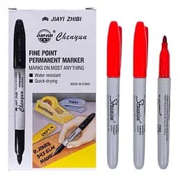 Набор тонких маркеров Bambi Sharp 95000(Red) красный 12 штук