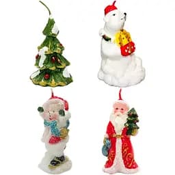 Декоративная новогодняя свеча Devilon 7.5 см 1 шт. в ассортименте (790678-2)