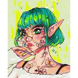 Картина по номерам Brushme Современная Эльфийка @nila_art_art 40x50 см