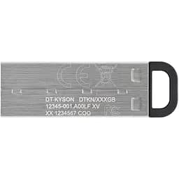 USB флеш накопичувач Kingston 256GB DT Kyson Silver/Black USB 3.2 (DTKN/256GB) - мініатюра 3