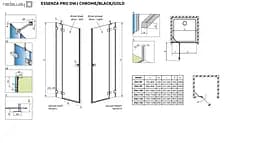 Душові двері Radaway Essenza Pro Black DWJ 130 см 10099130-54-01R - мініатюра 2