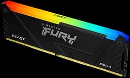 Оперативна пам'ять Kingston Fury 16GB DDR4 3200MHz Beast RGB (KF432C16BB12A/16WP) - мініатюра 2