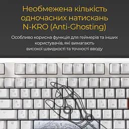 Клавіатура Ducky One 3 Cherry MX Blue RGB White (DKON2108ST-CUAPXPWWWSC1) UA [126072] - мініатюра 3