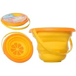 Дитяче іграшкове складане відерце Bambi "Фрукти" 6911N(Yellow) жовтий