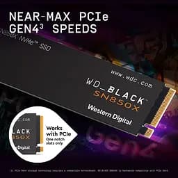 Накопичувач SSD Western Digital m.2 NVMe 2TB WD Black SN850X PCIe Gen4 x4 (WDS200T2X0E-00BCA0) - мініатюра 8