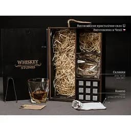 Подарунковий набір Whiskey Stones камені для віскі 9 штук + інструкція + щипці + мішечок для зберігання + 2 склянки - мініатюра 6