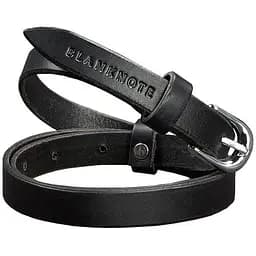 Узкий женский кожаный ремень BlankNot 15 мм Черный