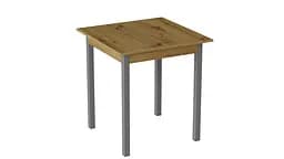 Стіл кухонний Ferrum-decor Дієго 75x80x80 Сірий ДСП Дуб Артізан 32мм (FRD-105713) - мініатюра 4