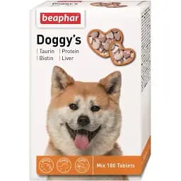 Ласощі для собак Beaphar Doggy's Mix з таурином біотином та протеїном 180 шт. (12568)