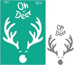 Трафарет многоразовый самоклеящийся №1121 серия Новый Год А4 (21×29,7см) Rosa TALENT