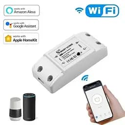Реле для розумного будинку Wi-Fi Smart Switch 10А (WHD06) - мініатюра 2