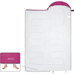 Спальний мішок KingCamp Oasis 250 Comf +12°C / Lim +7°C / Extr -3°C Rosered - мініатюра 2
