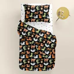 Дитяча постільна білизна в ліжечко CATS CS7, чорний (CatsColorBlack_DeltaColorV2110x160_140) - мініатюра 2