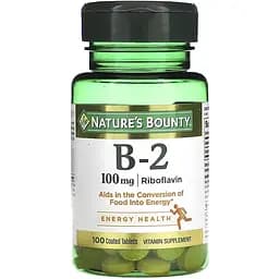 Вітамін B2 Nature's Bounty Vitamin B2, 100 мг 100 таблеток