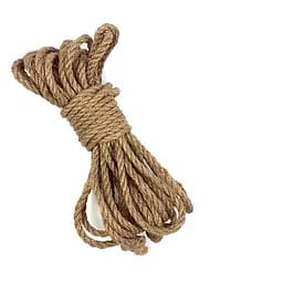 Джутова мотузка BDSM Art of Sex 8 метрів, 6 мм, натуральний колір
